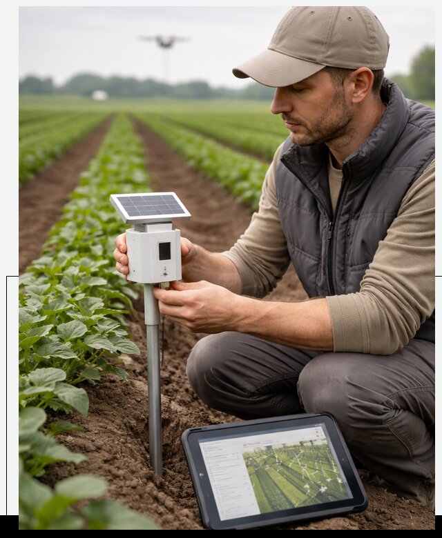 IoT мониторинг сельскохозяйственных полей и контроля в Приморско-Ахтарске
